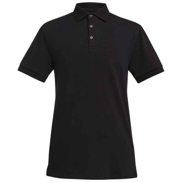Brook Taverner Brook Taverner Men Hampton Cotton Polo Shirt in Black Size: Small Black S Male 5063238723641