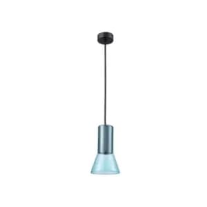 Perama Dome Ceiling Pendant Light Glass 1x GU10 Blue