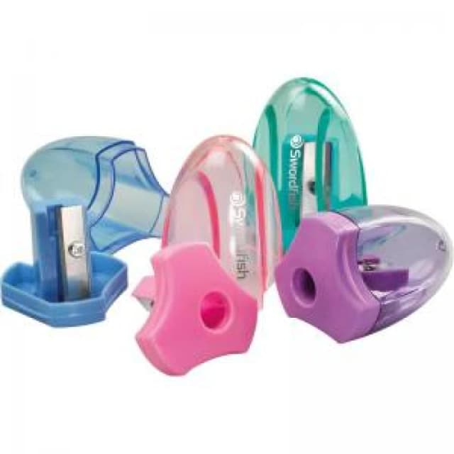Swordfish Canister Sharpener Pastel Assorted (24 Pack) 40383