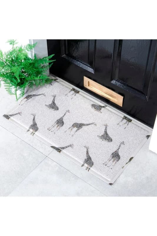 Native Natural Giraffe Pattern Doormat (70 X 40Cm)