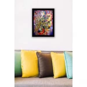 SC0020 Multicolor Decorative Framed MDF Painting