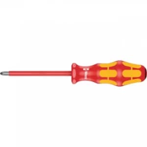 Wera Kraftform 165I VDE Insulated Pozi Screwdriver PZ2 100mm