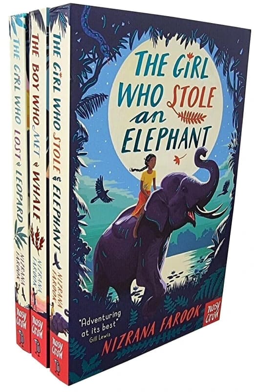 Nizrana Farook 3 Books Collection Set (The Girl Who Stole an Elephant, The Boy Who Met a Whale & The Girl Who Lost a Leopard) Nizrana Farook Books