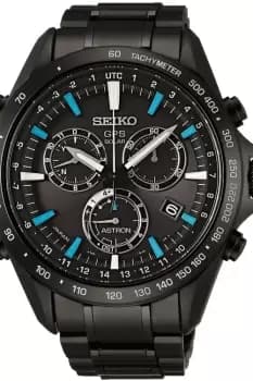 Mens Seiko Astron GPS Chronograph Radio Controlled Solar Powered Watch SSE013J1