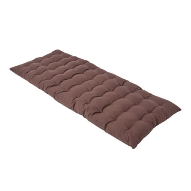 Homescapes Bench Cushion, Two Seater Chocolate