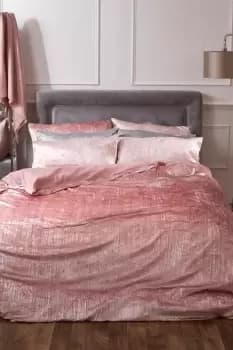 Valencia Crinkle Velvet Duvet Cover with Pillow Case Set