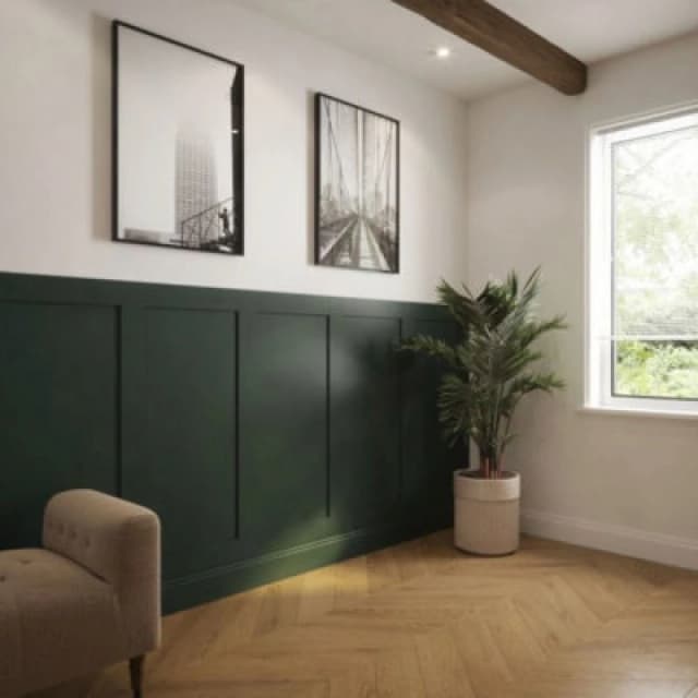 Kraus Shaker Style Rectangular Wall Panelling Kit - Paint Any Colour, Install In Minutes - 1.44M2