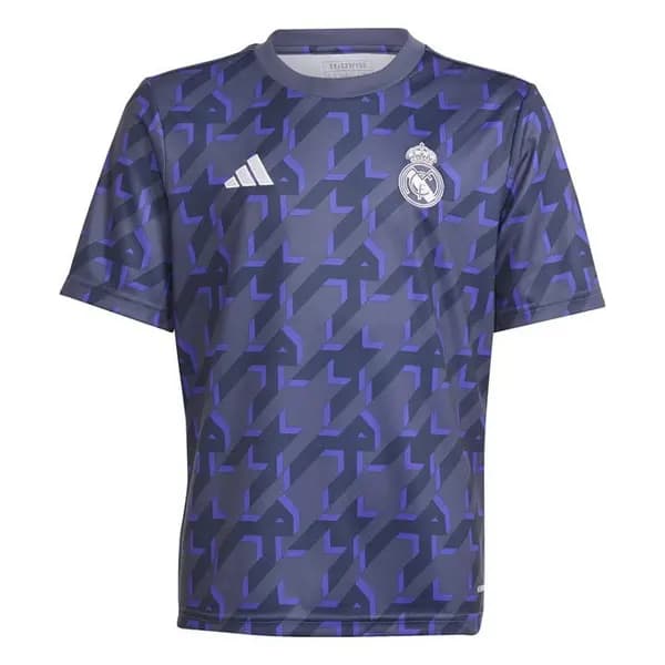 adidas Real Madrid Pre Match Jersey 2023 2024 Juniors Licensed Short Sleeve T-Shirts 7-8 Years Blue 37925618175