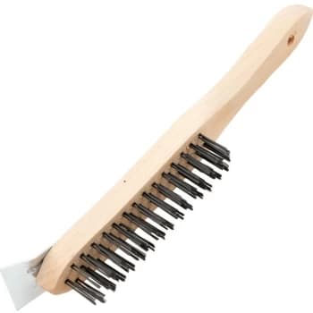 Kennedy - 4-Row Wire Scratch Brush with Scraper
