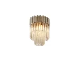 Ceiling Round 3 Light E14, Polished Nickel, Clear Glass