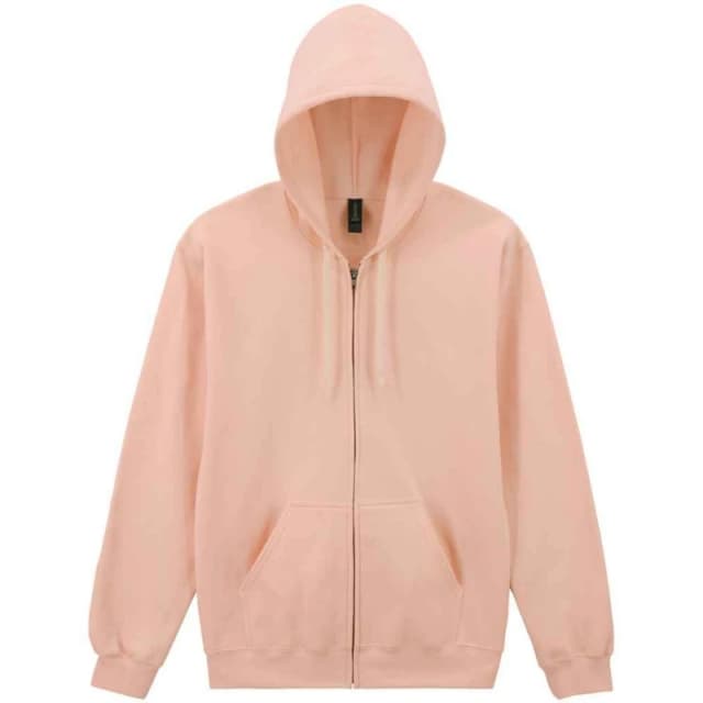 Gildan Mens Softstyle Midweight Full Zip Hoodie in Rose Size: Small Rose Male S