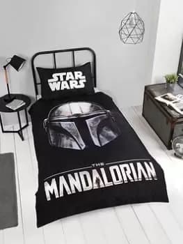 Star Wars Mandalorian Duvet Set, Black, Size Double