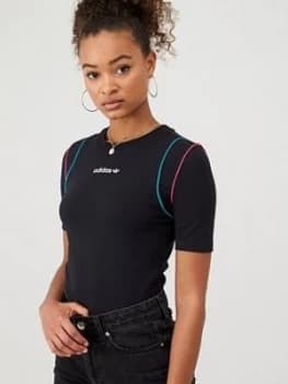 Adidas Originals T For Tech Slim Tee - Black