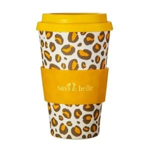 Sass & Belle Leopard Love Bamboo Coffee Cup