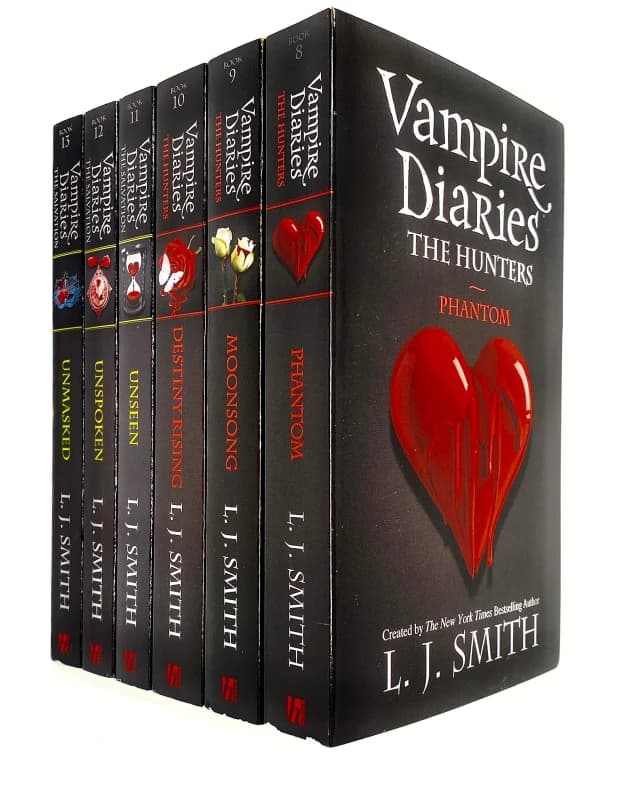 Vampire Diaries Complete Collection 6 Books Set by L. J. Smith Hunters Paperback NEW L. J. Smith Books