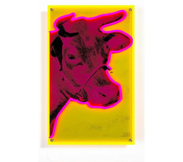 YELLOWPOP Andy Warhol Cow LED Wall Lamp - Multicolour 5060813390816
