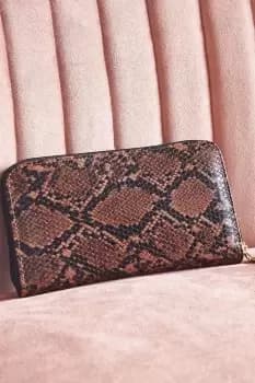 Faux Snake Skin Purse