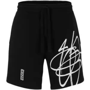 Hugo Debsaroka Graffiti Shorts - Black