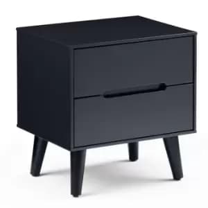 Julian Bowen Alicia 2 Drawer Bedside Anthracite