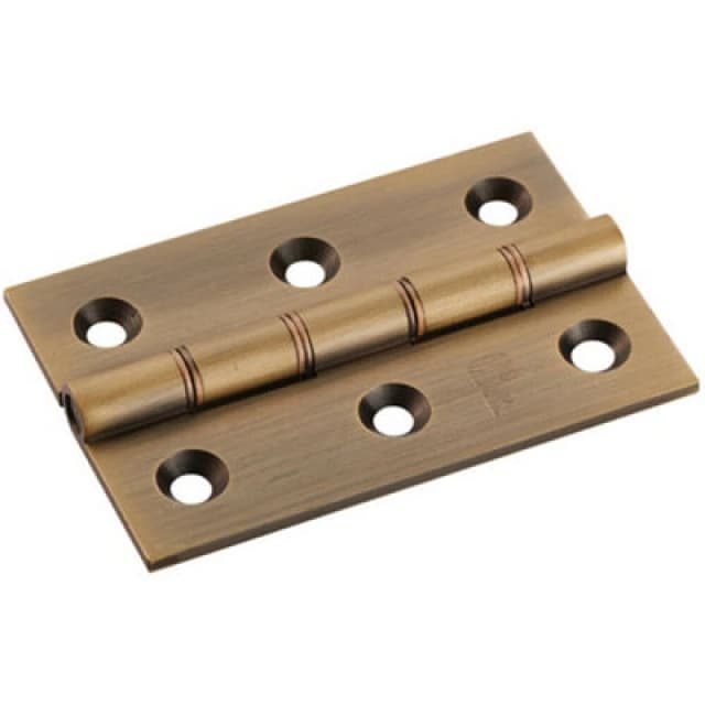 Loops PAIR 76 x 50 x 2.5mm Brass Washered Butt Hinge Antique Bronze Internal Door Metallics