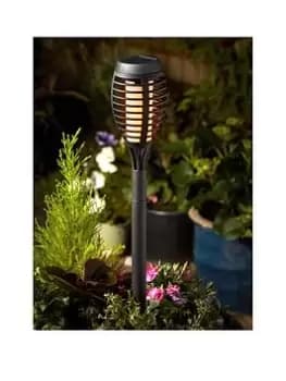 Smart Solar Party Flaming Torch Black, 5 Pk