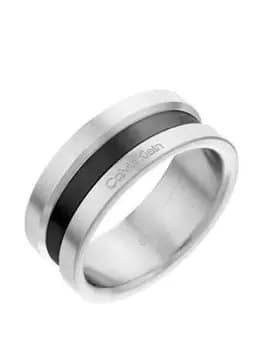 Calvin Klein Channeled Metal Mens Ring, Multi, Size Large, Men