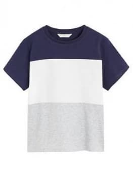 Mango Boys Colour Block Tshirt - Navy