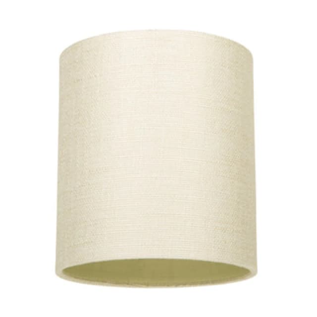 Happy Homewares Contemporary And Sleek Cream Linen Fabric 6 Cylindrical Lamp Shade 60W Maximum