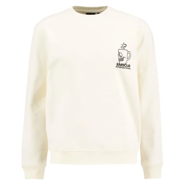 Barbour International Mens Staithes Graphic Sweatshirt Whspr Wht WH32 male L