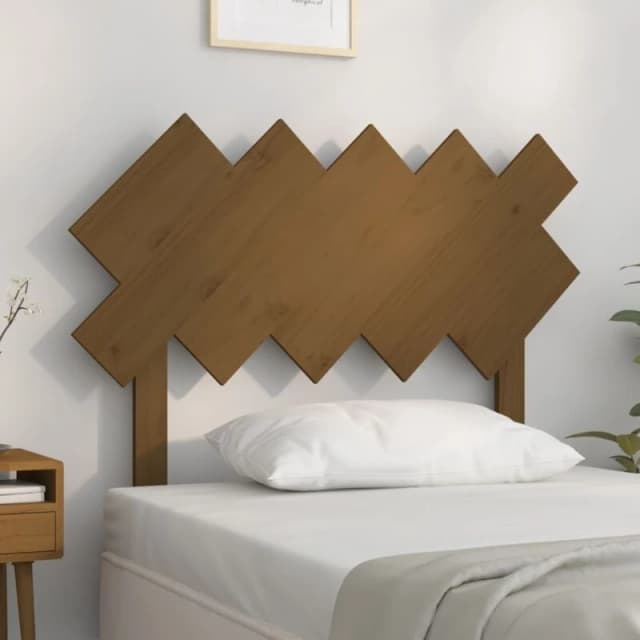 Vidaxl Bed Headboard Honey Brown 104X3X80.5cm Solid Wood Pine, Brown 819208