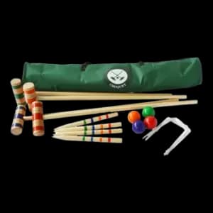 Traditional full size family croquet set