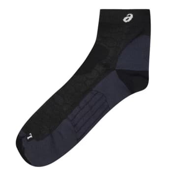 Asics Road Quarter Mens Socks - Black