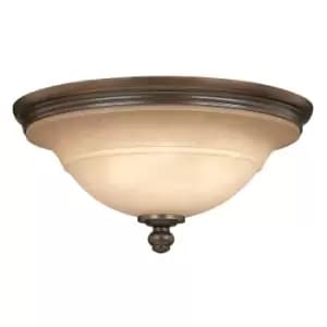 Plymouth 3 Light Semi Flush Ceiling Light Olde Bronze, E27