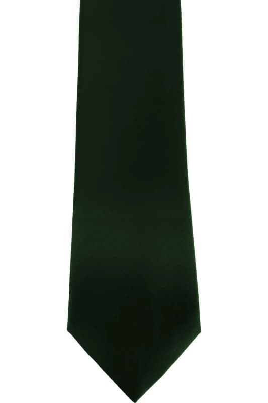 Premier Premier Men Plain Satin Tie (Narrow Blade) Pack of 2 in Bottle Green Bottle Green One Size Male 5059269152994