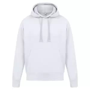 Casual Classics Mens Ringspun Cotton Hoodie (4XL) (White)