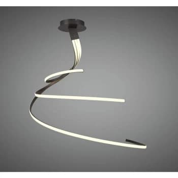 Nur Semi Ceiling Light 80W LED 2800K, 6200lm, Dimmable frosted acrylic / oxidized brown