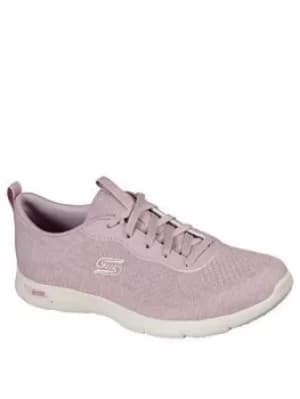 Skechers Arch Fit Refine Lavish Wish Lace-up Trainers, Mauve, Size 4, Women