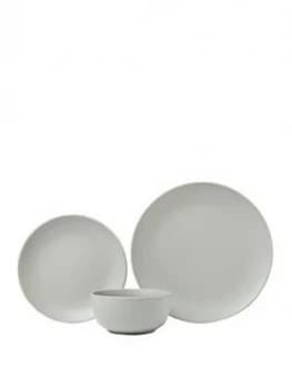 Sabichi 12 Piece Grey Matte Stoneware Dinner Set