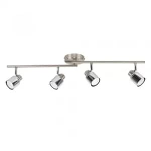 Benton Modern 4-Way Adjustable Ceiling Bar in Chrome