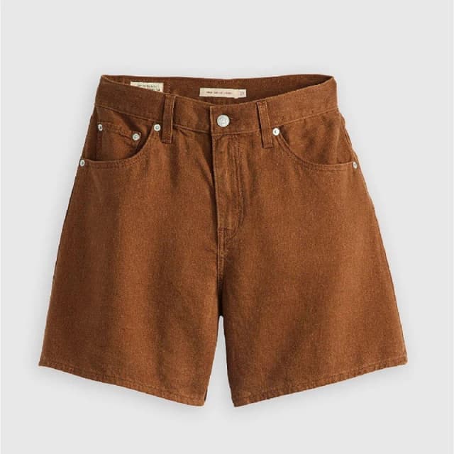 Levis Womens Baggy Denim Shorts Sorrel Horse female 25 L32