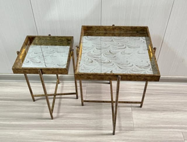 45Cm And 53Cm Set Of 2 Square Tables