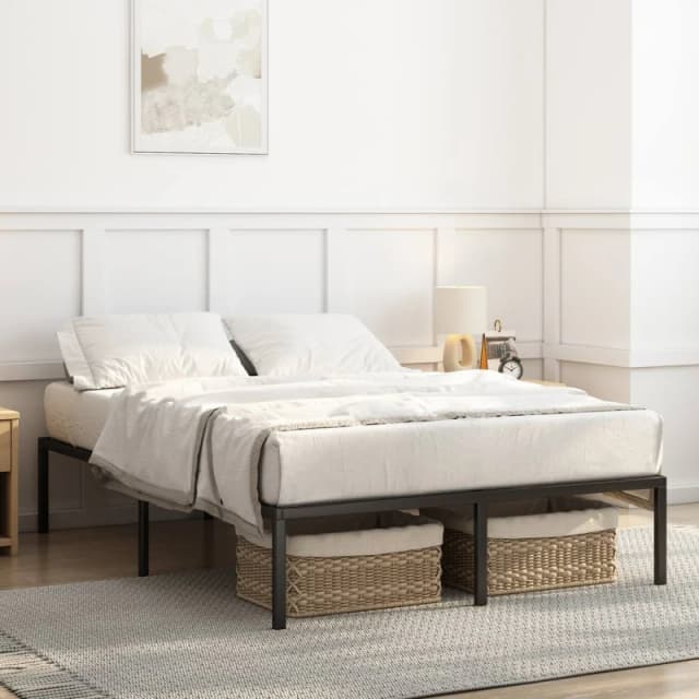 MCC Direct Metal Bed frame Black Metal Mattress base Florence Size: Double Black Unisex Double