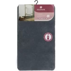 JVL - solemate Eco-Bath Mat, 60x100cm, Dark Grey