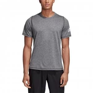 adidas Mens Freelift Sport X Heather T-Shirt - GreyMarl/Wht