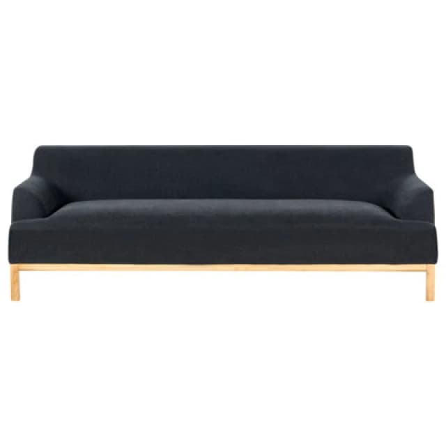 Beliani Sofa 3 Seater Sosjo Fabric Black