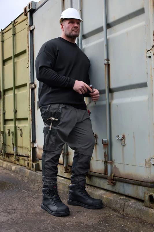 BadRhino BadRhino Men Workwear Cargo Trousers in Black Size: 46S Black 46S Male 5063111481828