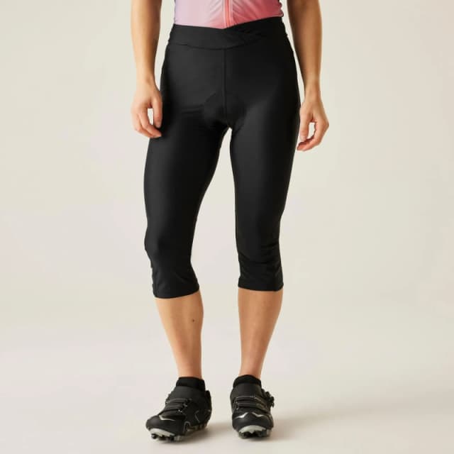 Dare 2b Womens 'Worldly' Gel Cycling Capri in Black Size: 18 Black Female 18