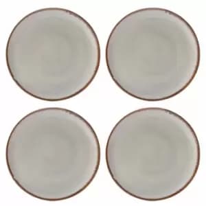 Mason Cash Reactive Cream Set Of 4 Dinner Plates