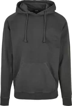Urban Classics Overdyed Hoody, Blackbird, Male, Hoodies, TB4388-03270-0051