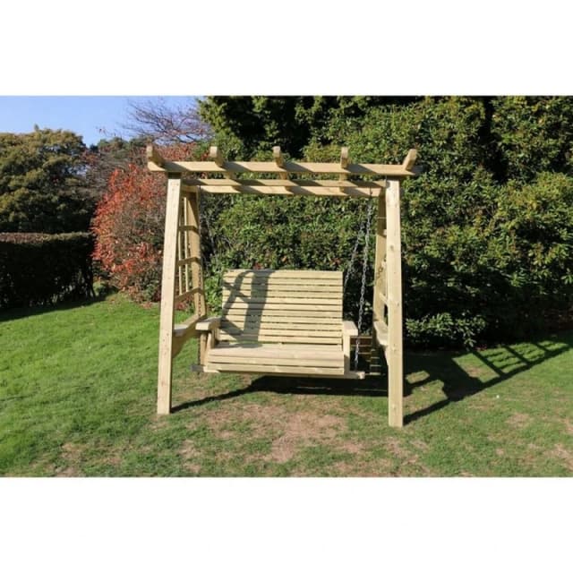 Churnet Valley Garden Furniture Ltd Swing Seat Hammock - Min. Assembly Required - Set of Cushions Inc in Brown Brown Unisex